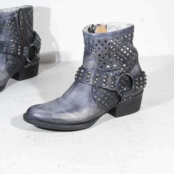 Very Volatile Los Angeles Ankle Harness Boots in Grey Black - 7.5 - Picture 1 of 8